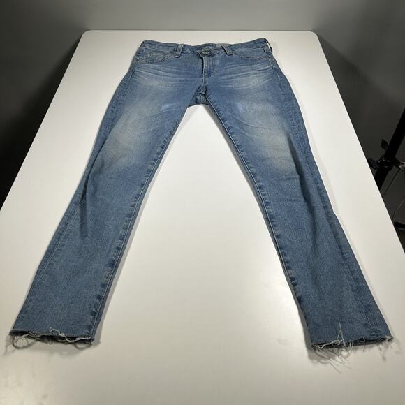 AG Adriano Goldschmied Jeans Womens 28R The Legging Ankle Super Skinny Lght Blue - Picture 10 of 16